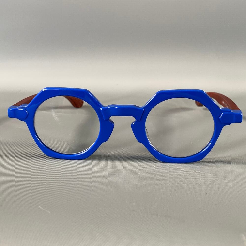 FRAME OF MIND Blue Brown Acetate Glasses